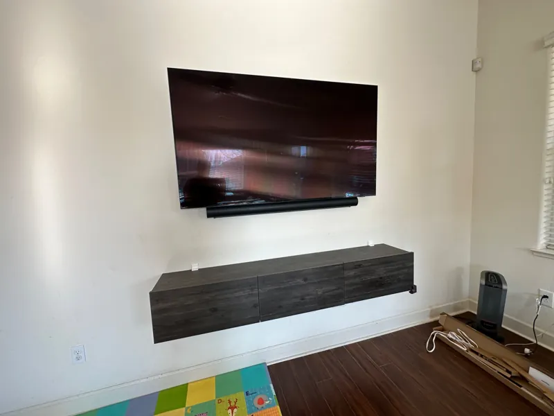 TV and attached soundbar installation in Salinas.