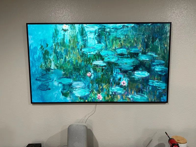 Samsung The Frame TV installation in San Mateo.