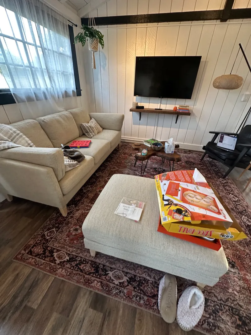 TV mounting with external cable concealment in Santa Cruz.