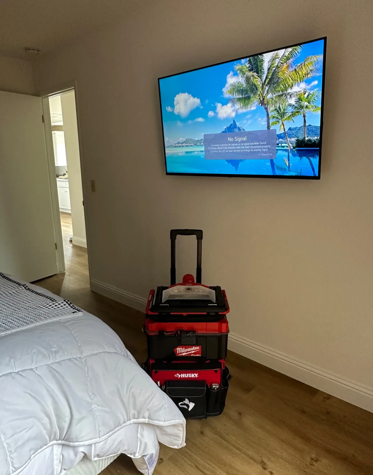 55″ Samsung TV installation in Morgan Hill, CA