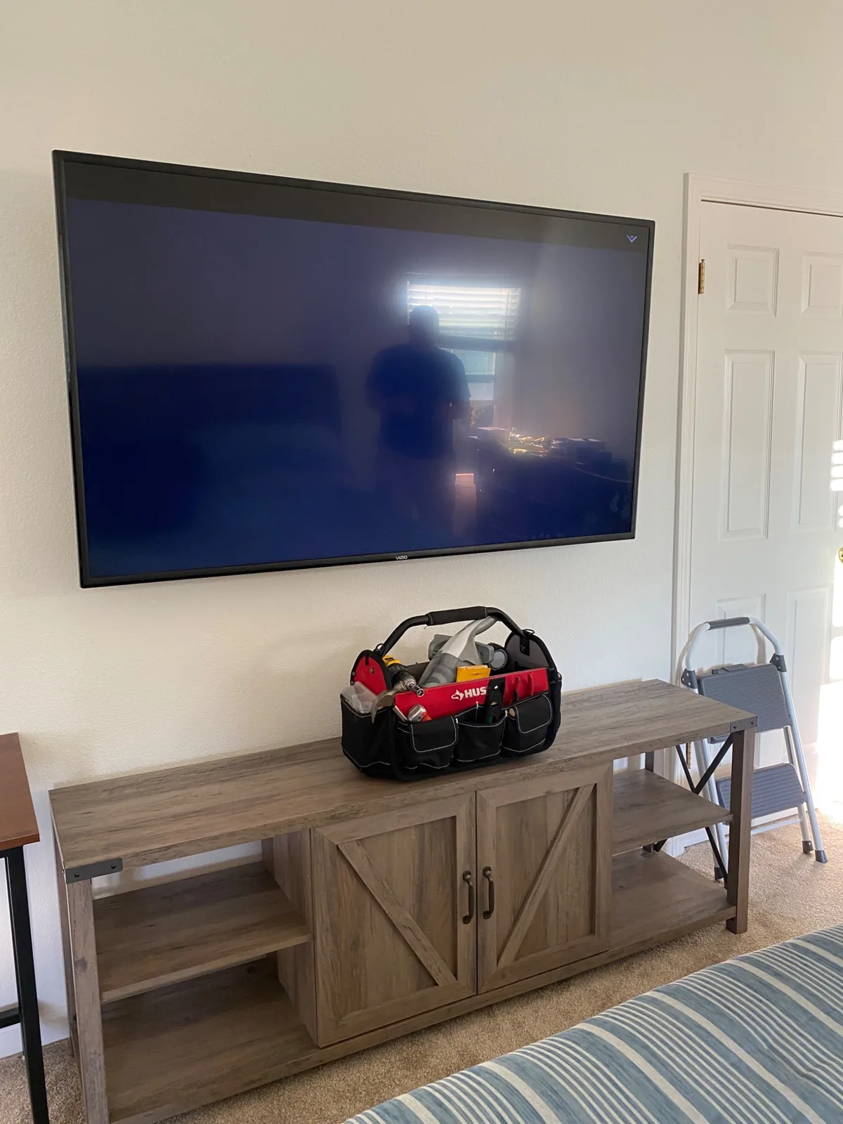 65-inch Vizio TV with in-wall cable concealment in Mountain View